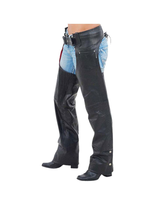 Thigh Flex Leather Chaps for Women - Leatherkin