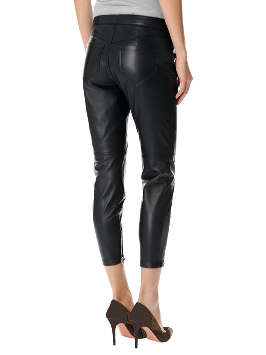TrimFit Leather Capri for Women - Leatherkin