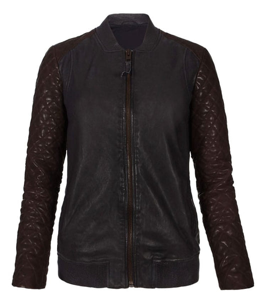 TrueFit Classic Leather Bomber for Women - Leatherkin