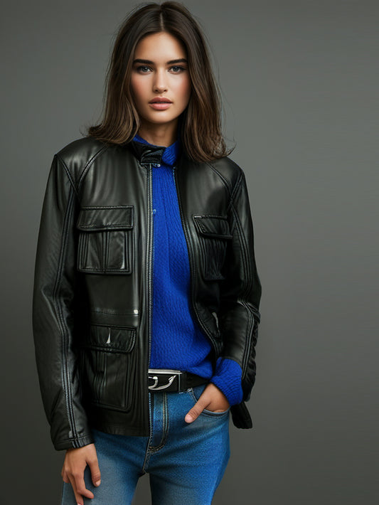Urban Charm Moto Lederjacke