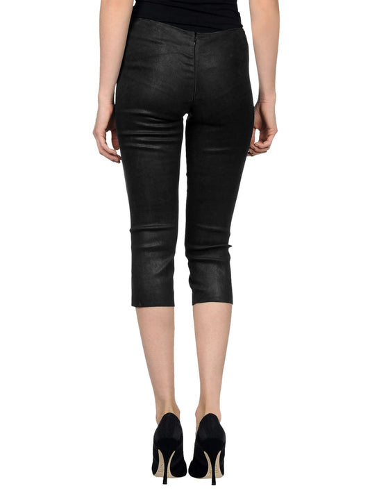Velvet Touch Suede Leather Capri for Women - Leatherkin