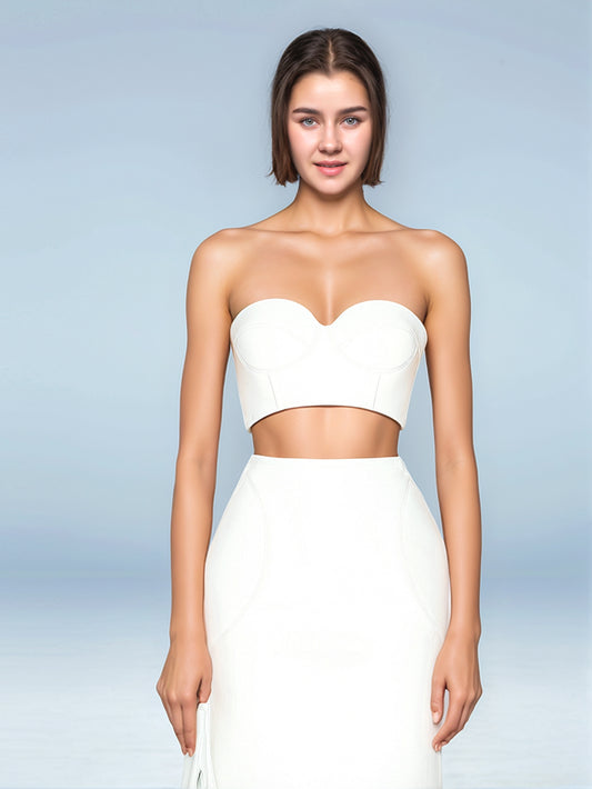 Haut bustier en cuir Venus pour femme