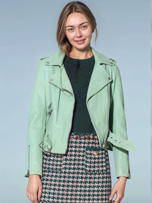 Veste en cuir de luxe polyvalente