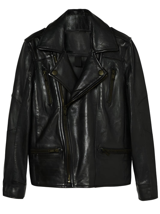 Vintage Rose Moto Leather Jacket for Girls - Leatherkin