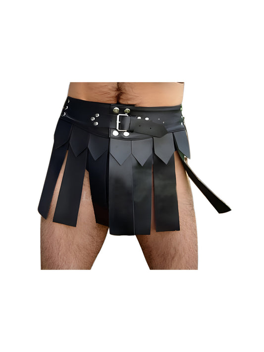 Warrior Inspired Leather Kilt for Men