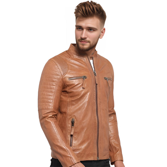 Genuine Nappa Varsity Leather Jacket