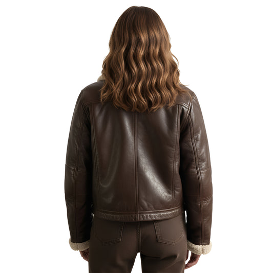 Arcane Whisper Genuine Leather Jacket for Women - Leatherkin