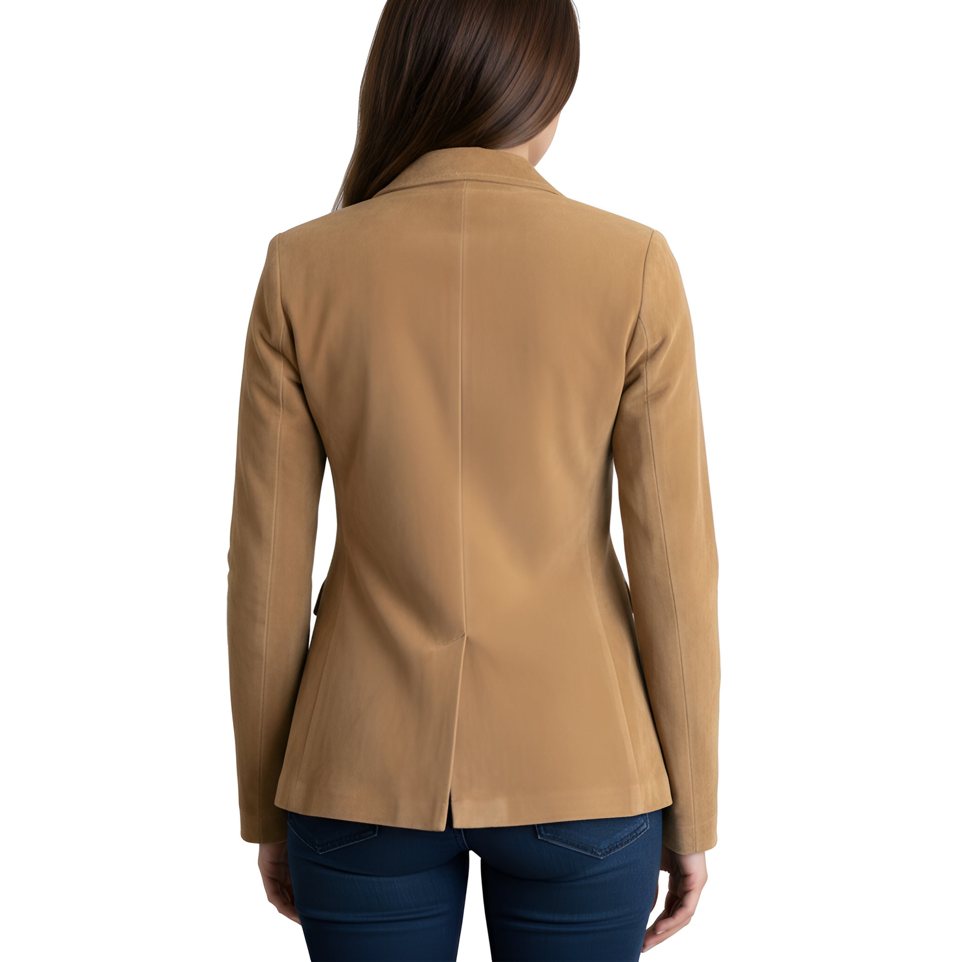 Aurelia Luxe Suede Leather Coat - Leatherkin