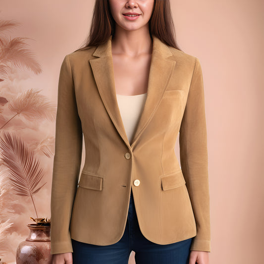 Aurelia Luxe Suede Leather Coat - Leatherkin