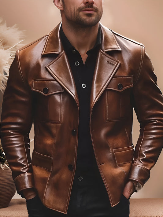 Adelric Vibe Leather Blazer