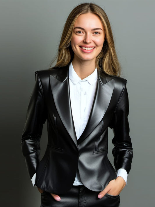 Allure Everyday Leather Blazer for Women