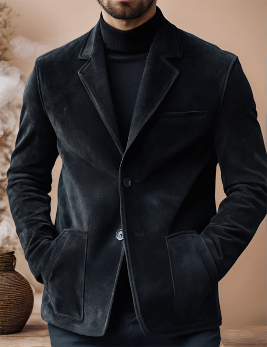 Arvello Sharp Suede Leather Blazer
