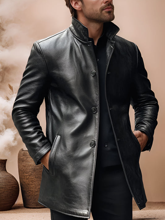 Astra Dawn Pure Leather Coat for Men