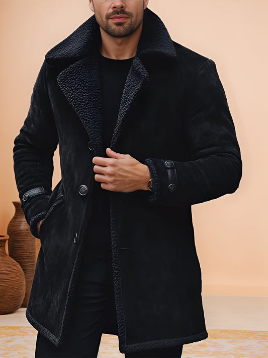 Astra Veil Pure Suede Leather Coat for Men