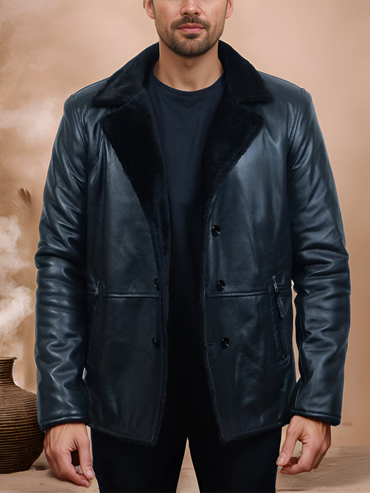 Astrel Muse Genuine Leather Coat for Men