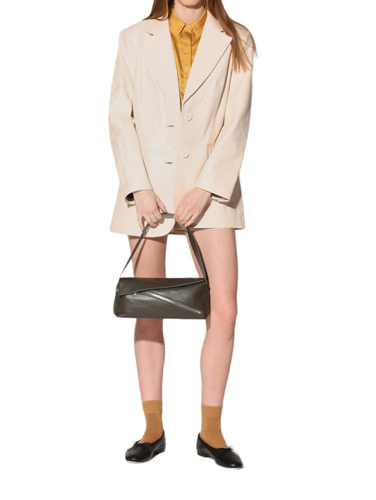 Aura Luxe Leather Blazer for Women