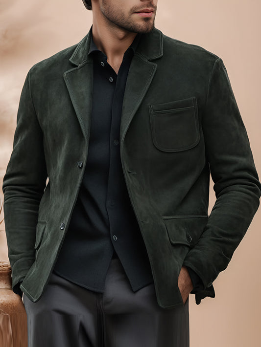 Axion Tailor Suede Leather Blazer