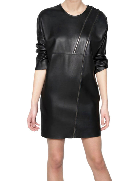 Casual Chic Women's Leather Dress