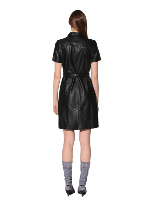 Classic Satin Leather Dress
