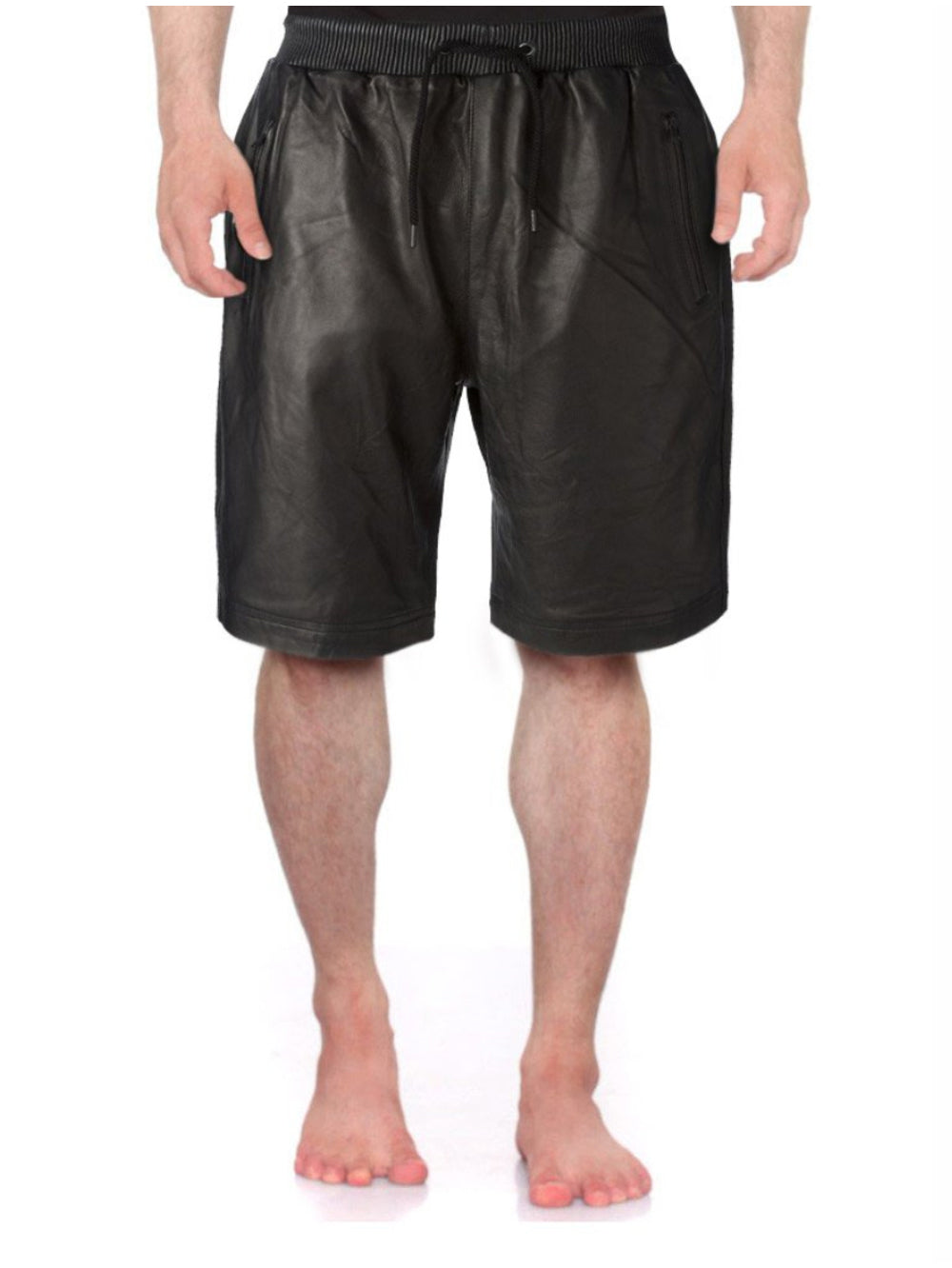Mens Leather Shorts