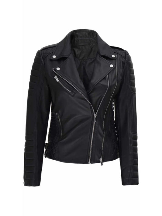 Double Zip Classic Leather Jacket