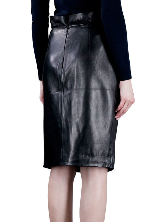 Jupe en cuir glamour et intemporelle