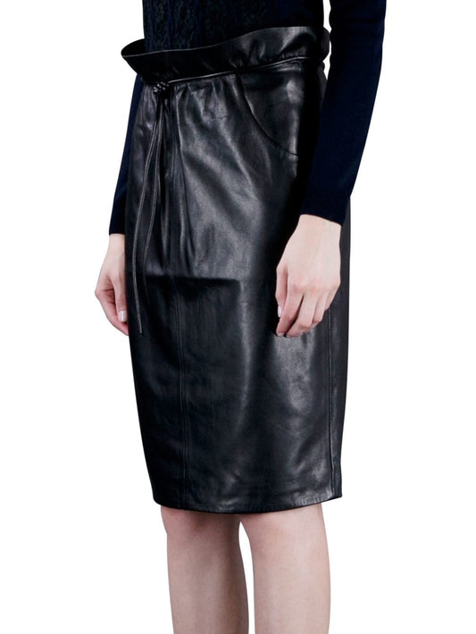 Glam Timeless Leather Skirt