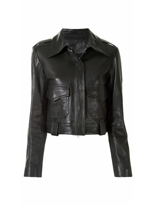 Veste de moto gracieuse à manches longues