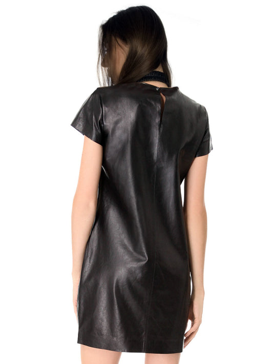Hot Accentuated Leather Dress