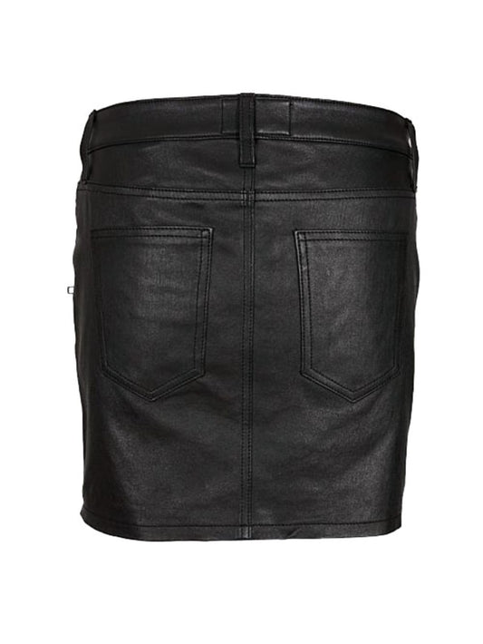 Mini-jupe en cuir tendance et tendance