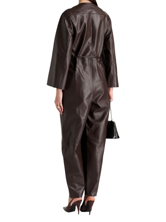 Infinity Prime Leather Jumpsuit for Women