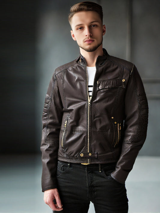 Lambskin Star Style Leather Jacket