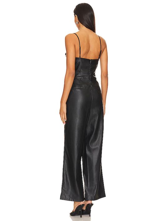 Combinaison en cuir de luxe Leatherkin sur mesure pour un style sans effort
