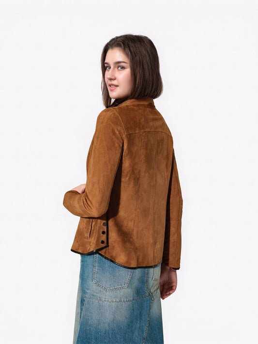 Veste en daim Luxe Radiance