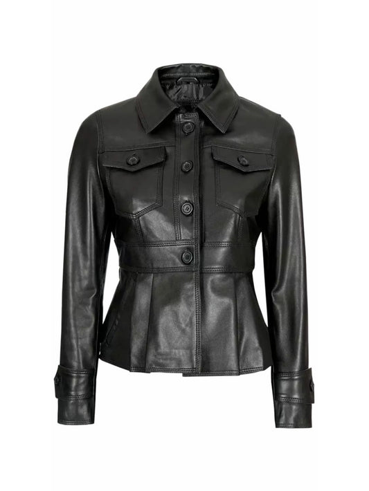 Veste militaire en cuir à fusil