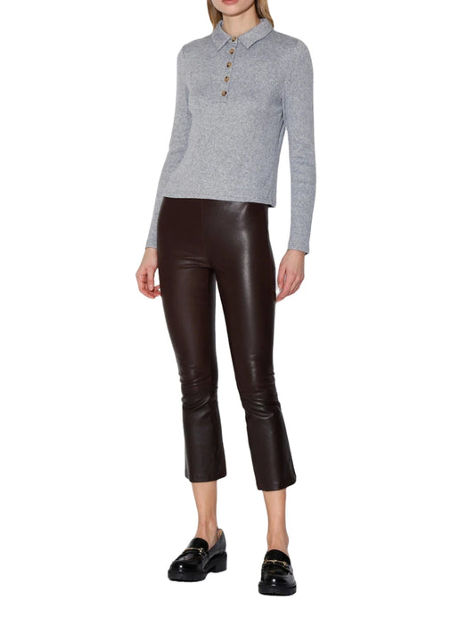 Pantalon en cuir Mocha Elegance