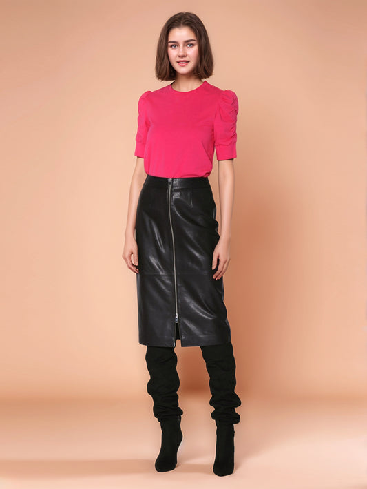 Modern Charm Leather Skirt for Women