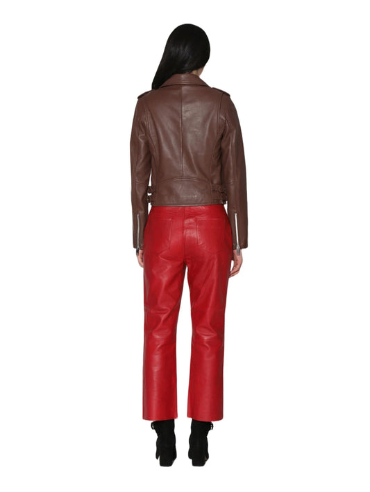 Veste en cuir classique moderne
