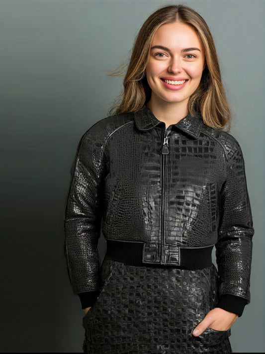 Modern Croc Statement Jacket