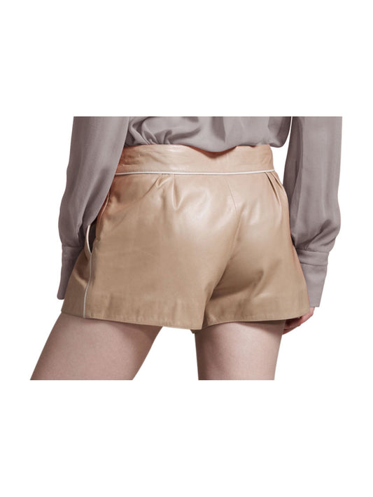 Perky Charm Leather Shorts