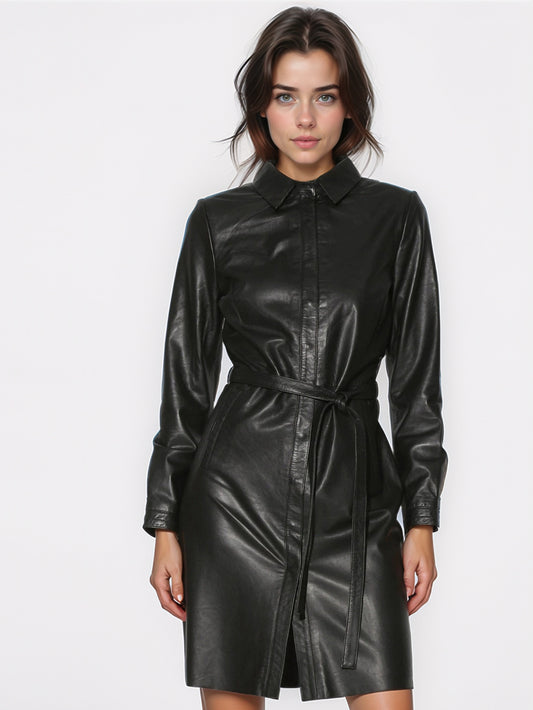 Radiance Tailored Leather Dress