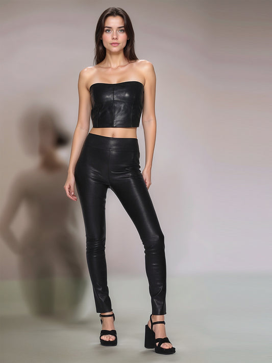 Refined Aura Stretch Leather Pant