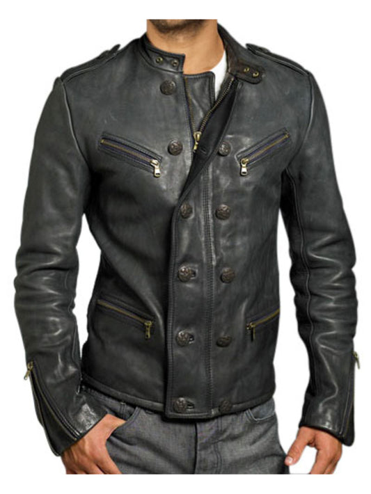 Veste militaire royale en cuir