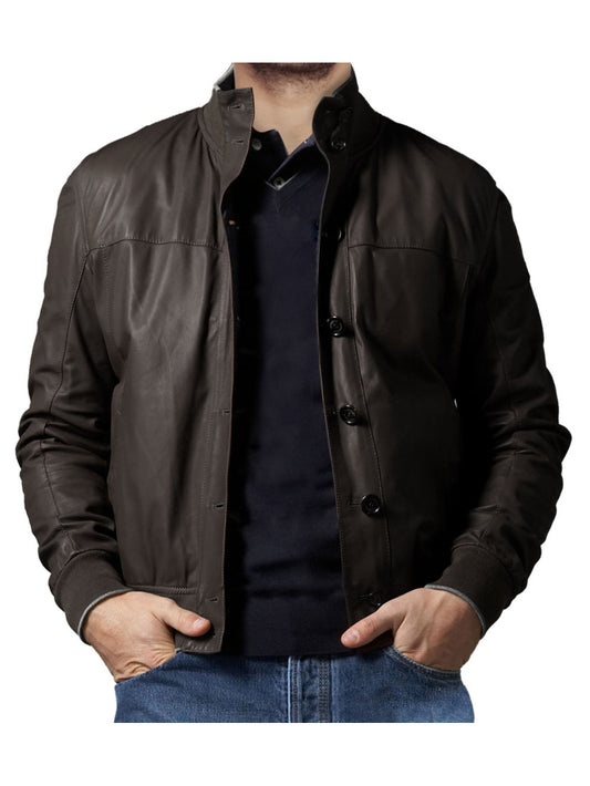 Veste en cuir Retro Edge