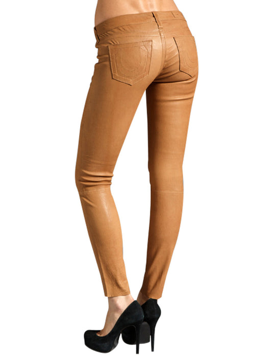 Pantalon en cuir robuste et élégant