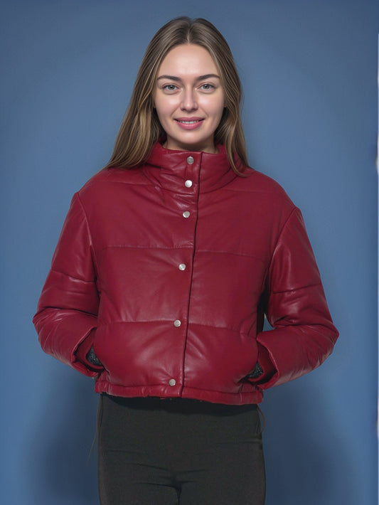 Satin Luxe Statement Leather Jacket