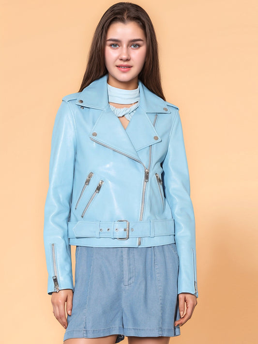 Shearling Tailored Leather Heritage Jacket