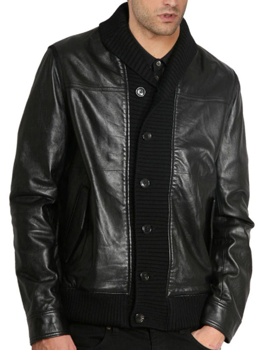 Elegante Lederjacke