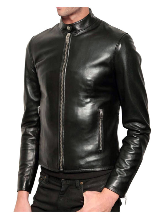 Sleek Fit Icon Lederjacke