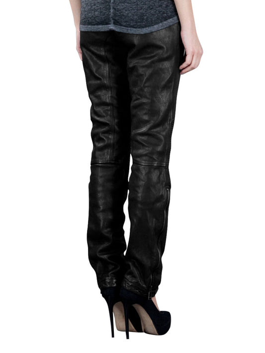 Schmal-lässige Lederhose